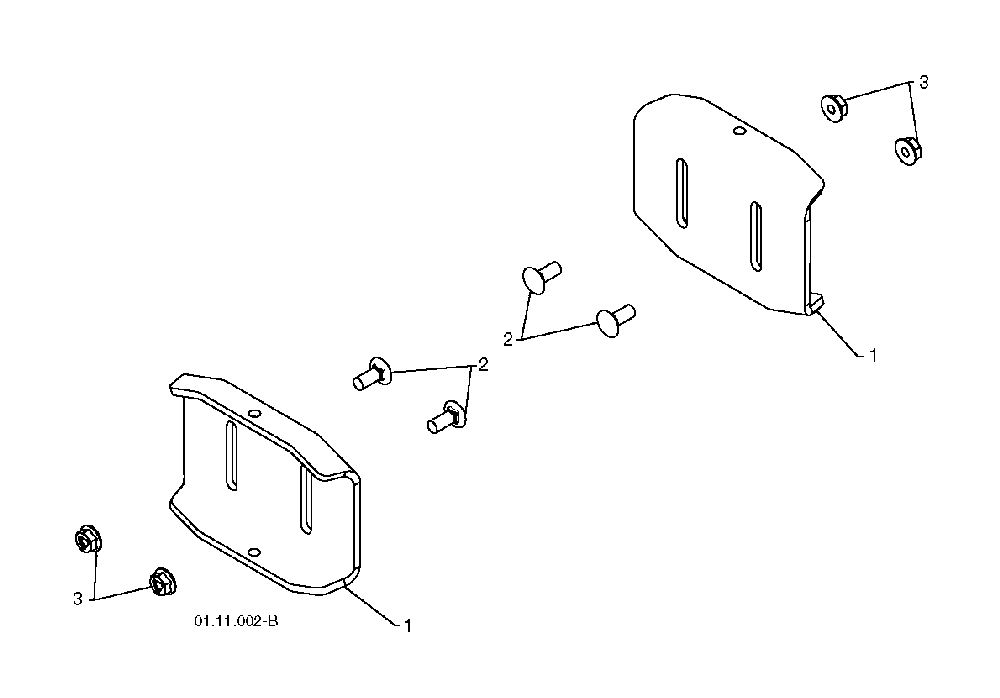 Auger Housing And Impeller Diagram and Parts List for 1830SB96193006501 2010-08 Husqvarna Snow Blower