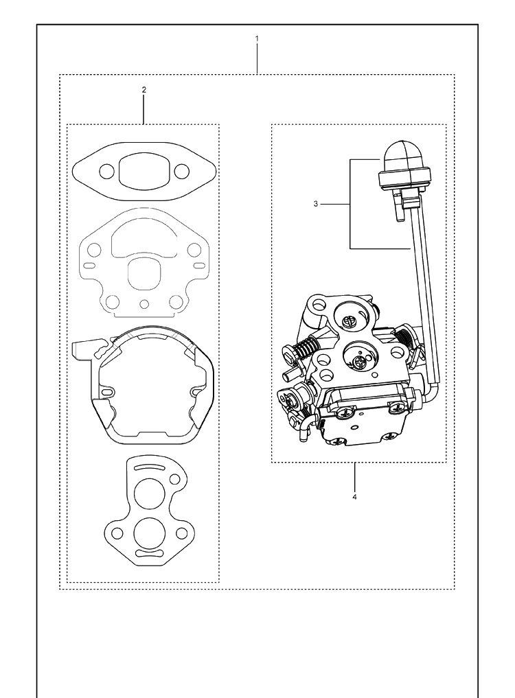 Carburetor Details Diagram and Parts List for 120MARKII (967861901)(20181800001-Current) Husqvarna Chainsaw