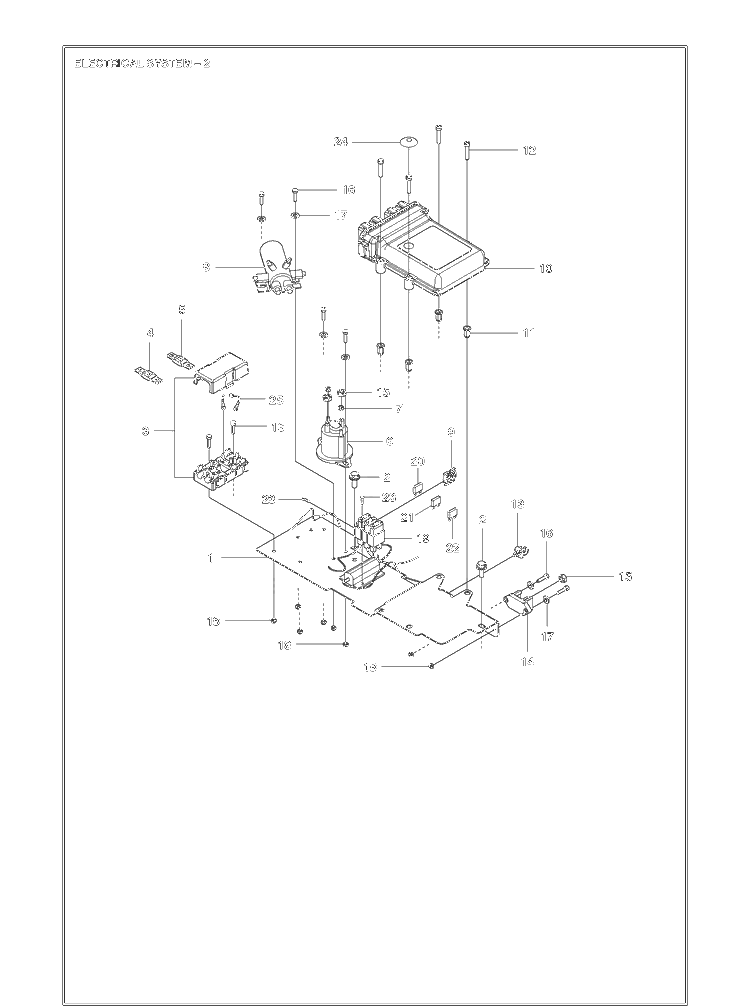 Electrical Diagram and Parts List for 967187001  Husqvarna Lawn Tractor Accessories