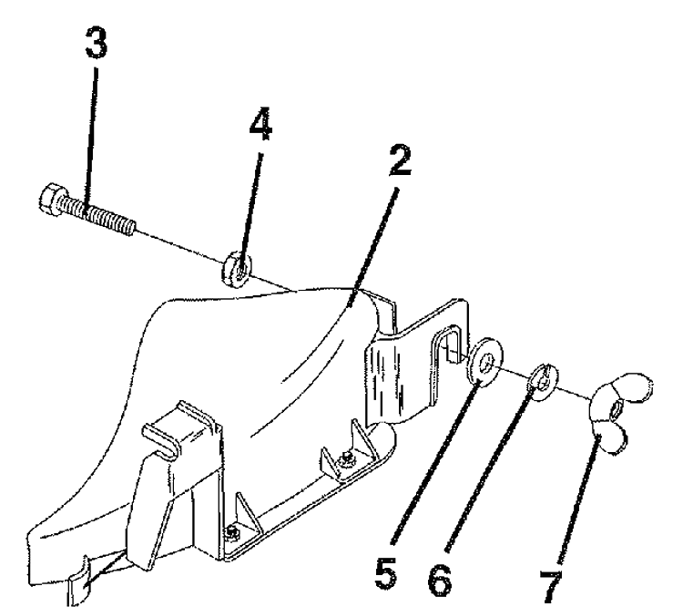 Mulcher Plate Diagram and Parts List for MP38A 1993-10 Husqvarna Lawn Tractor Accessories