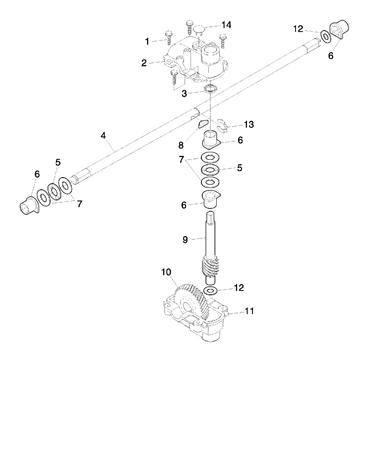 Gear Case Diagram and Parts List for 55R21HVB (954223210)(2005-01) Husqvarna Lawn Mower