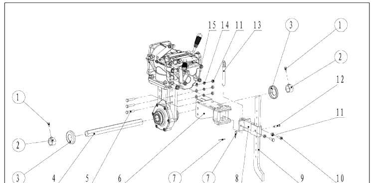 Tow Bar Diagram and Parts List for TF545P (967639302)(2100-02) Husqvarna Cultivator