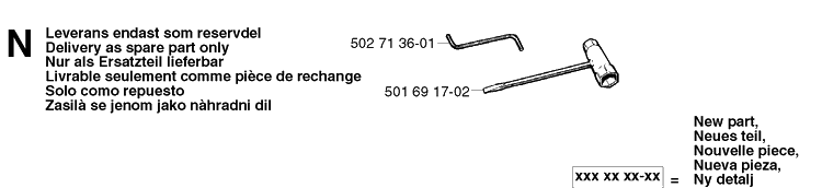 Accessories Diagram and Parts List for PR15 2002-02 Husqvarna Lawn Mower