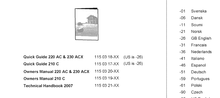 Manuals Diagram and Parts List for 220AC 2007-05 Husqvarna Lawn Mower