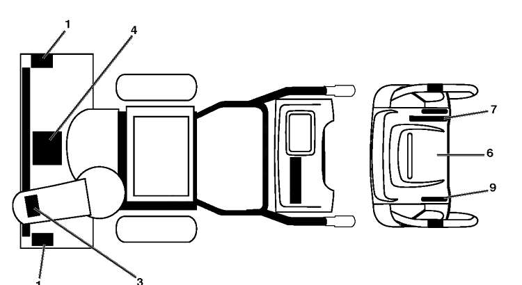 Decals Diagram and Parts List for 1830SB 2010-08 Husqvarna Snow Blower
