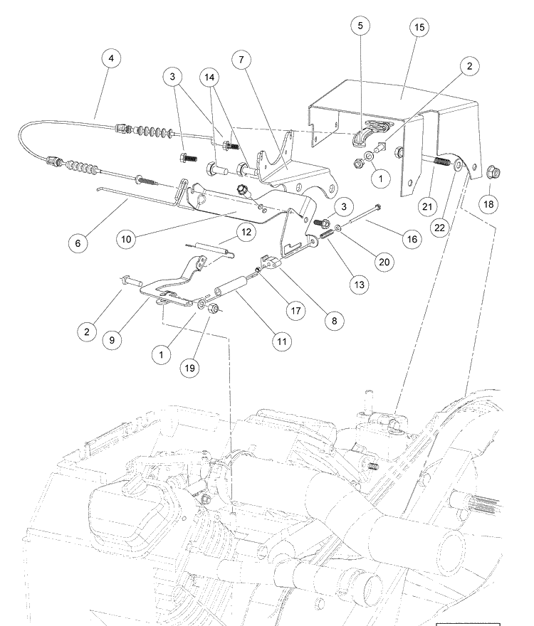 Governor System - Gasoline Vehicles Diagram and Parts List for HUV4420G 2006-11 Husqvarna Lawn Tractor