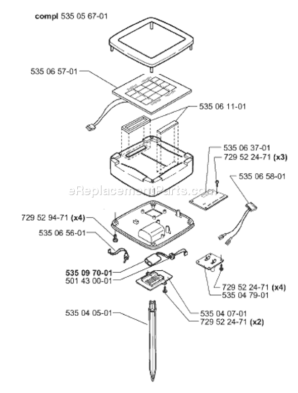 Page I Diagram and Parts List for SOLARMOWER 2001-01 Husqvarna Lawn Mower