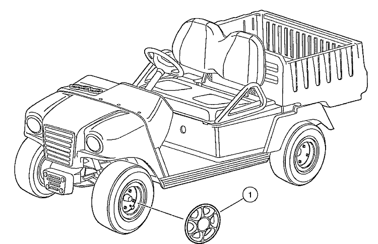 Hubcap Diagram and Parts List for HUV4210GXP 2005-06 Husqvarna Lawn Tractor