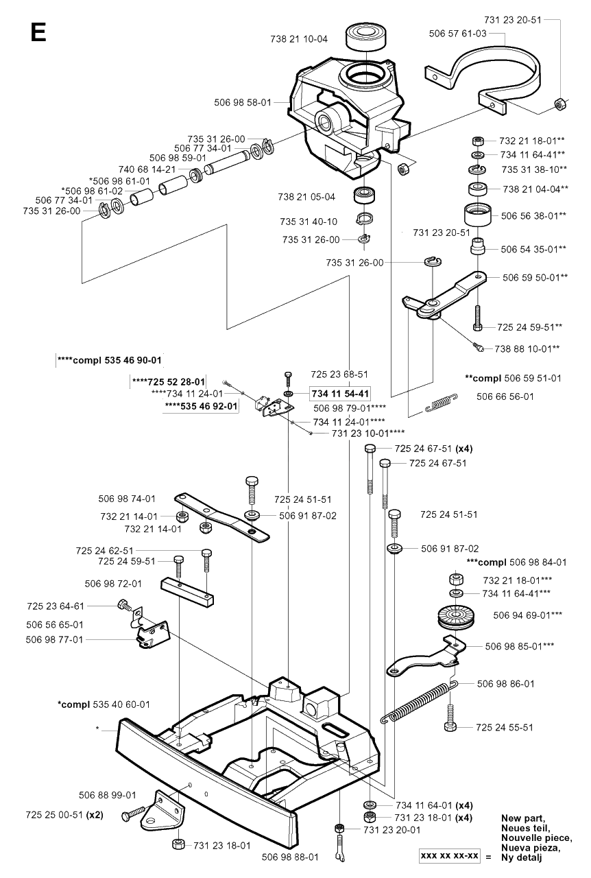 Steering Diagram and Parts List for R155 (953533805)(2005-01) Husqvarna Lawn Tractor