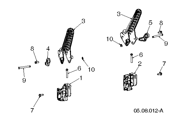 Control Panel And Discharge Chute 5 Diagram and Parts List for ST224 (96191008705)(2019-03) Husqvarna Snow Blower
