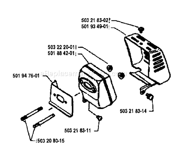 Page I Diagram and Parts List for 24H 1992-04 Husqvarna Trimmer