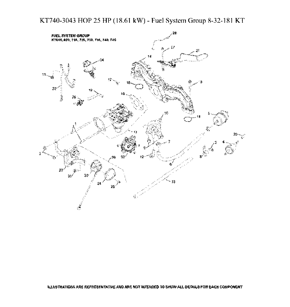 Fuel system Diagram and Parts List for 96043028100  Husqvarna Lawn Tractor