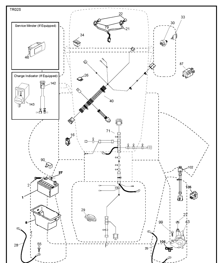 Electrical Diagram and Parts List for TS142T (96041043200)(2019-06) Husqvarna Lawn Tractor