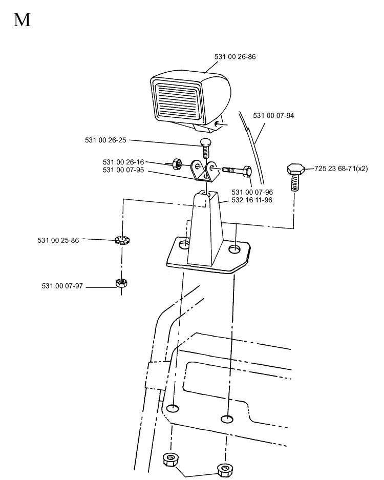 Headlights Diagram and Parts List for 10-30  Husqvarna Snow Blower