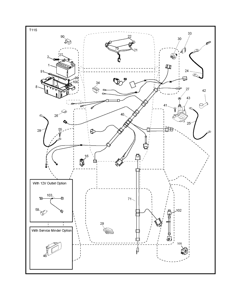Electrical Diagram and Parts List for YTH24V54-289640 2010-05 Husqvarna Lawn Tractor