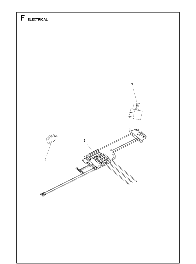 Electrical Diagram and Parts List for 120I 20170200001-20180499999 Husqvarna Chainsaw