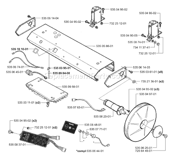 Page I Diagram and Parts List for AUTOMOWER 2001-01 Husqvarna Lawn Mower