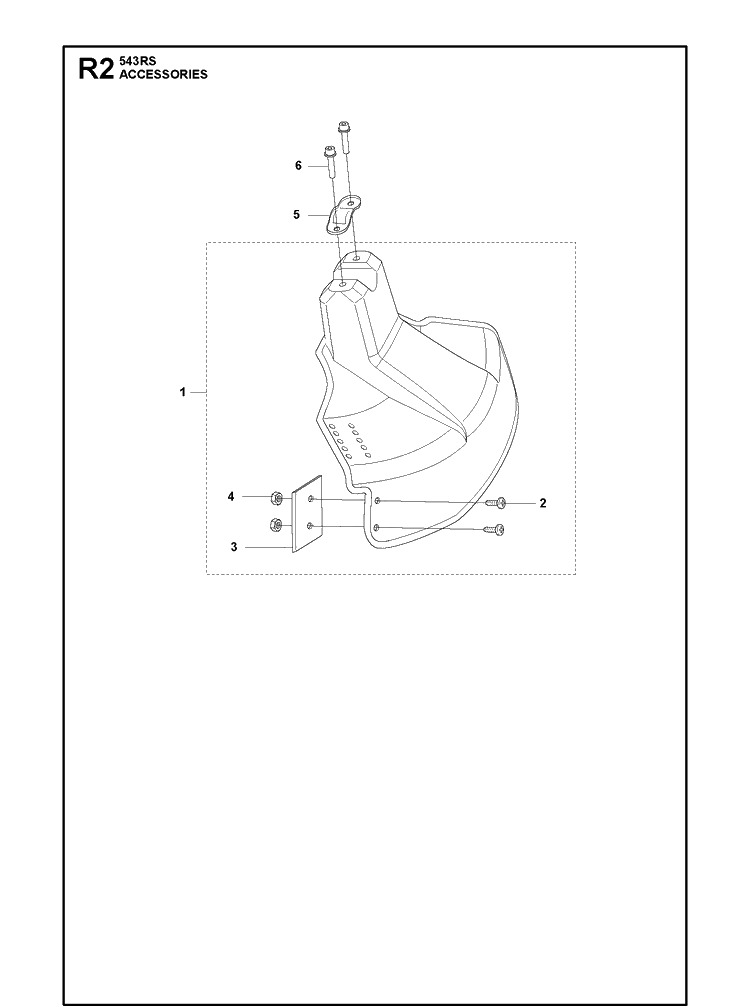 Accessories 2 Diagram and Parts List for 543RS (967348201)(20192200001-Current) Husqvarna Brush Cutter