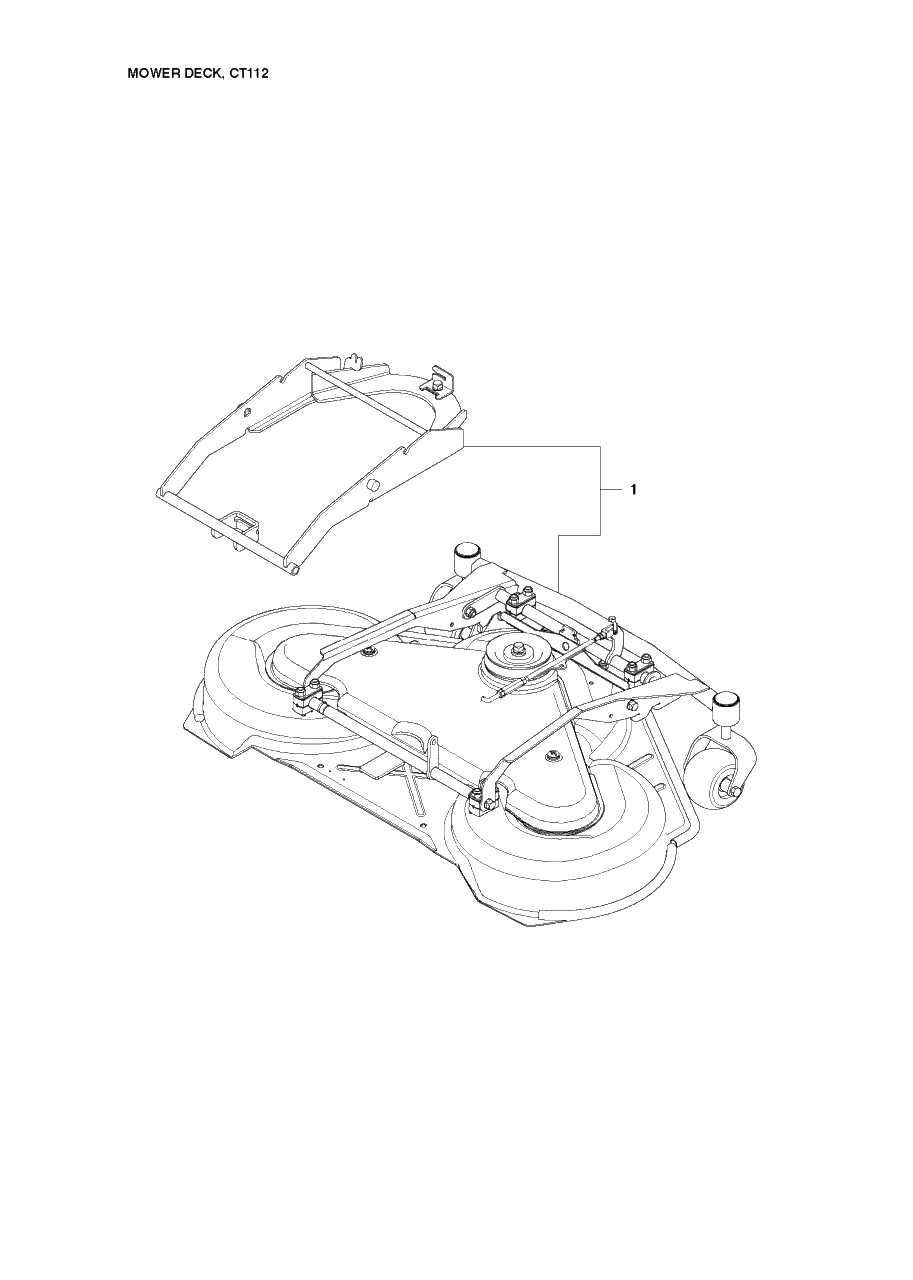 44-Inch/112cm Cutting Deck 2 Diagram and Parts List for PF21 (965192401)(2010-07) Husqvarna Lawn Tractor
