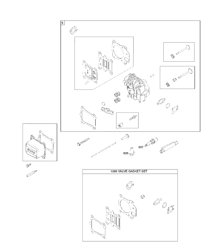 Cylinder Cover Diagram and Parts List for 122Q720168H1 2017-01 Husqvarna Engine
