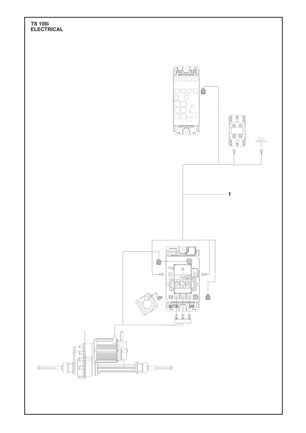 Electrical Diagram and Parts List for TS100I  Husqvarna Lawn Tractor