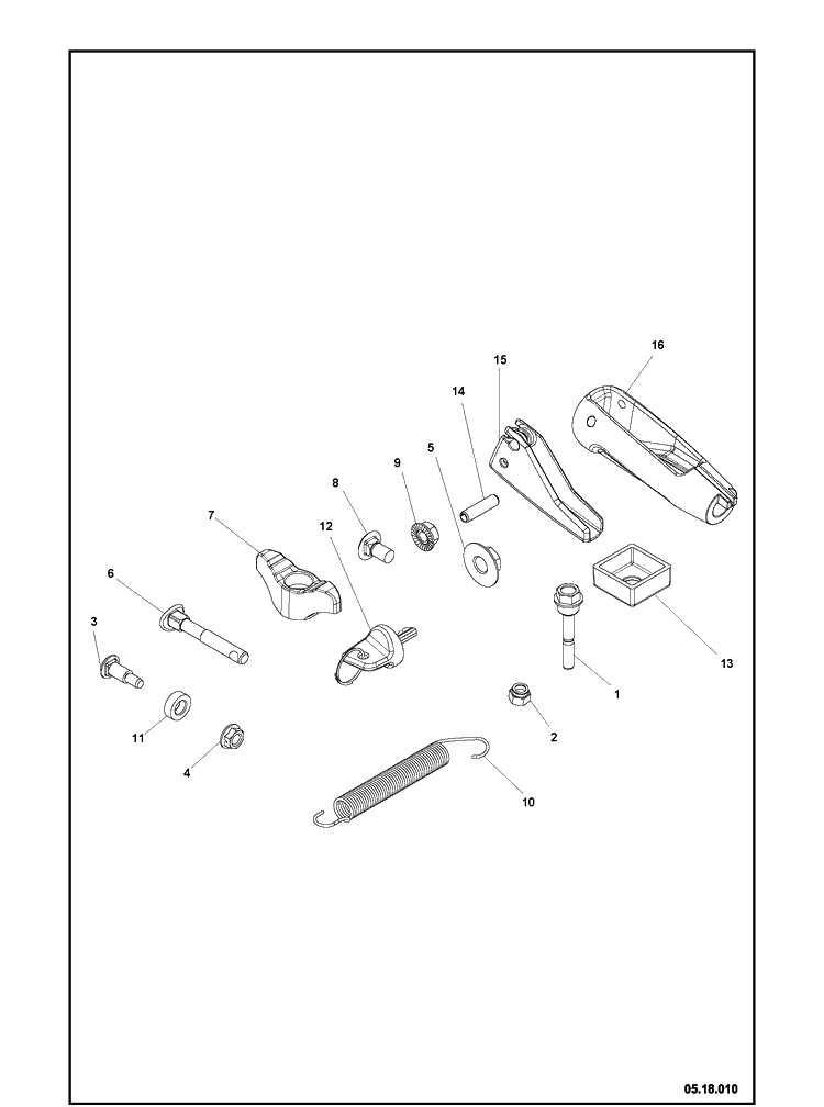 Accessories Diagram and Parts List for ST424  Husqvarna Snow Blower