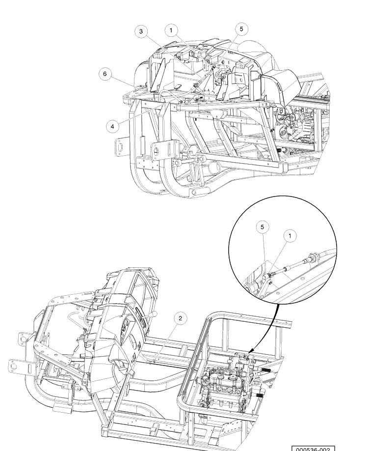 Cables Diesel Vehicle Diagram and Parts List for HUV4421DXP 2006-11 Husqvarna Lawn Tractor