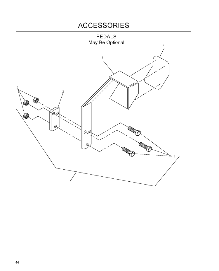 Pedals Diagram and Parts List for IZ5223 (968999707)(2007-09) Husqvarna Lawn Mower
