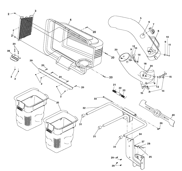Product Complete Diagram and Parts List for 960730028 2019-06 Husqvarna Lawn Tractor Accessories