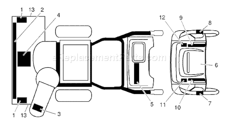 Page D Diagram and Parts List for 10527 SBE 961930016-04 -2007-11 Husqvarna Snow Blower