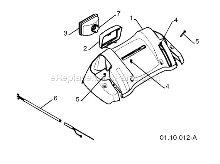 Page J Diagram and Parts List for 10527 SB 96193002700 -2008-08 Husqvarna Snow Blower