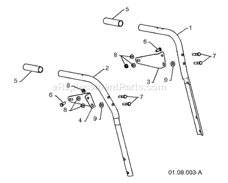 Page R Diagram and Parts List for 10527 SB 96193002700 -2008-08 Husqvarna Snow Blower