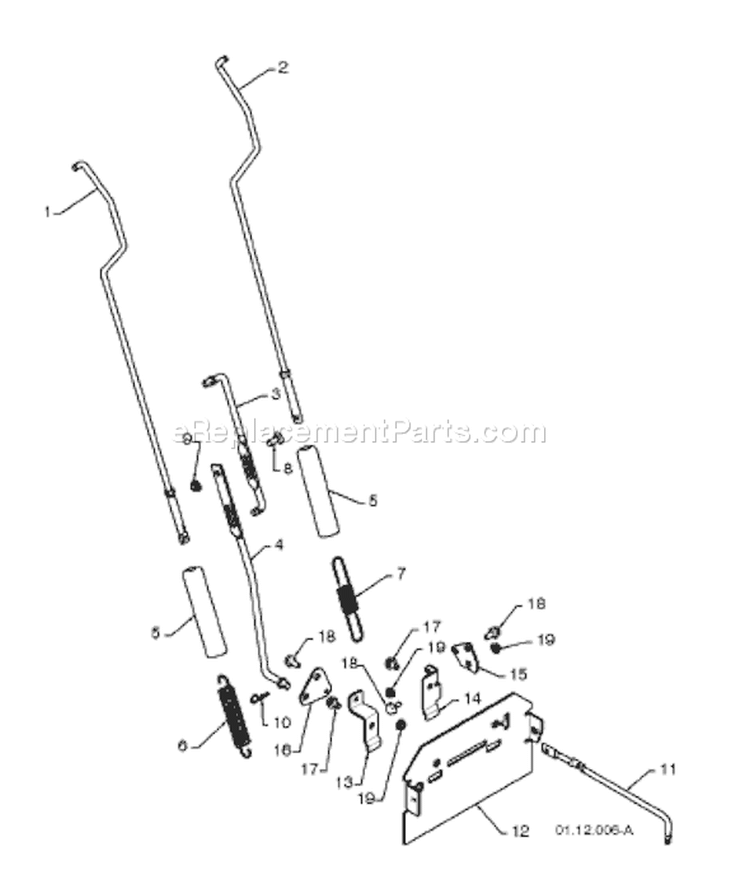 Page T Diagram and Parts List for 10527 SB 96193002700 -2008-08 Husqvarna Snow Blower