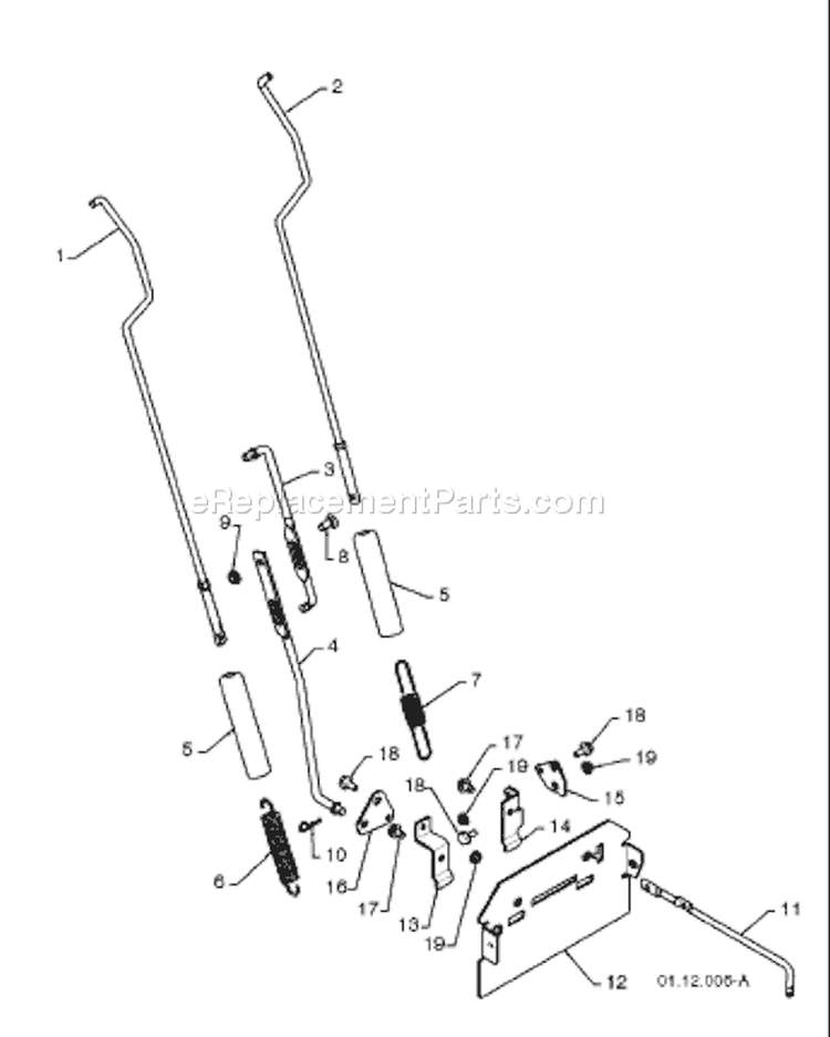 Page K Diagram and Parts List for 10527 SB LS 96193002800 -2008-09 Husqvarna Snow Blower