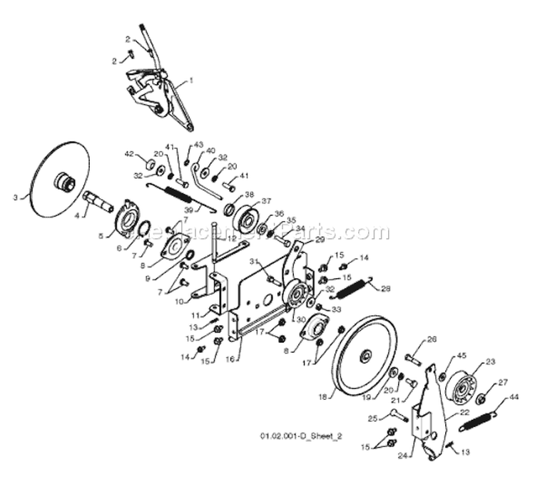 Page O Diagram and Parts List for 10527 SB LS 96193002800 -2008-09 Husqvarna Snow Blower