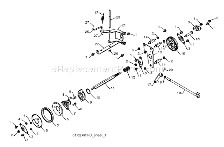 Page B Diagram and Parts List for 10527 SB LS 96193002800 -2008-09 Husqvarna Snow Blower