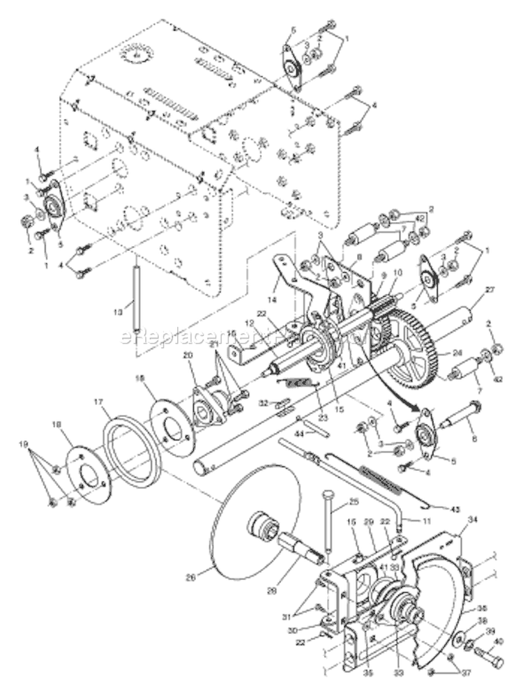 Page E Diagram and Parts List for 10530 SBEB 96193001300 -2006-06 Husqvarna Snow Blower
