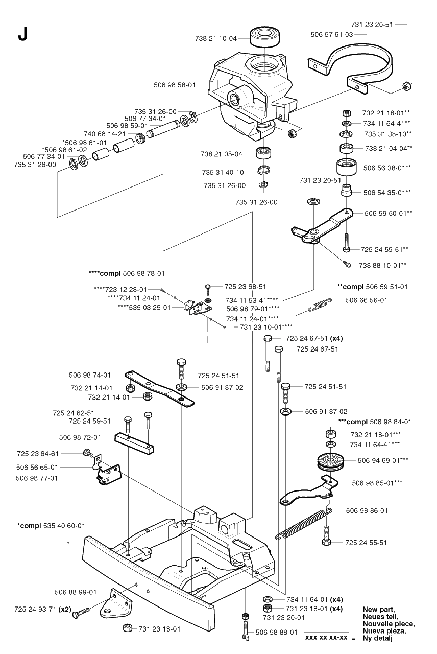 Steering Column Diagram and Parts List for R13 2003-01 Husqvarna Lawn Tractor