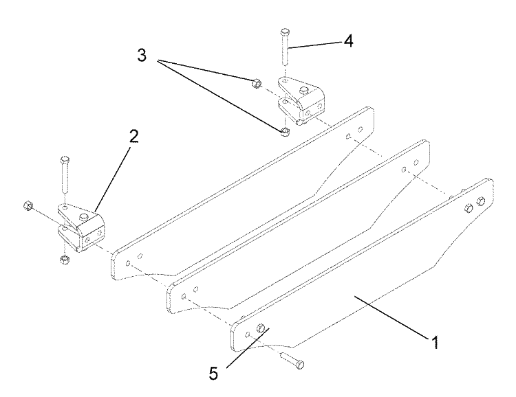 Weight Kits 1 Diagram and Parts List for EZ-MZ 2008-01 Husqvarna Lawn Tractor Accessories