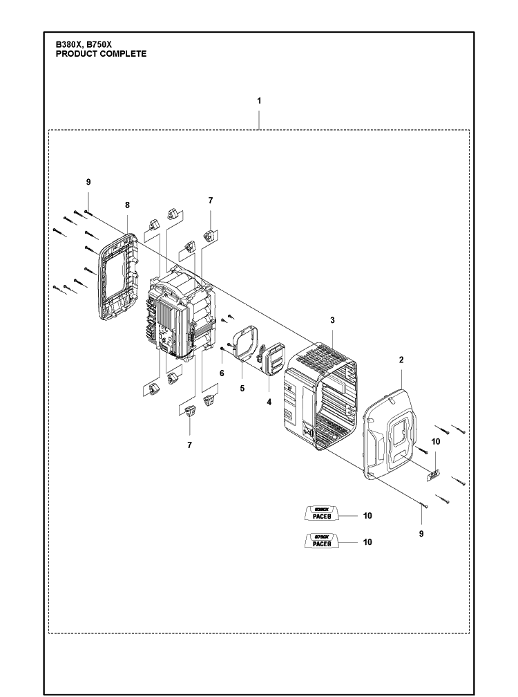 Product Complete Diagram and Parts List for B750X  Husqvarna Lawn Tractor Accessories