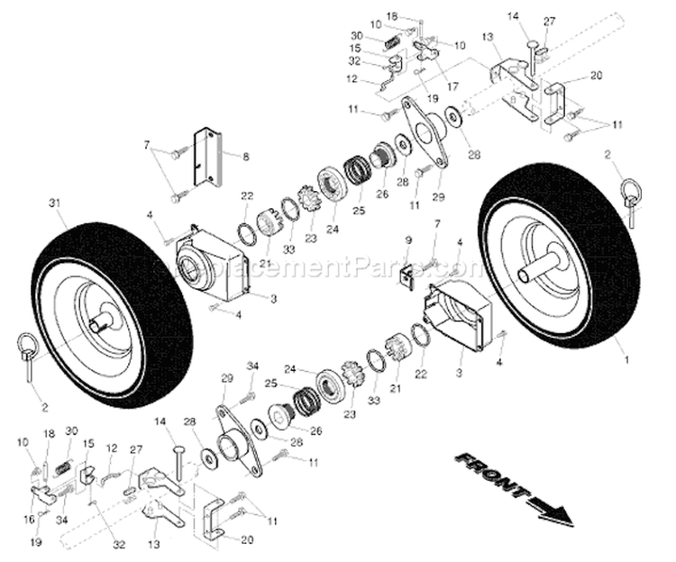 Page G Diagram and Parts List for 1130 SBEXP 96193001801 -2008-01 Husqvarna Snow Blower