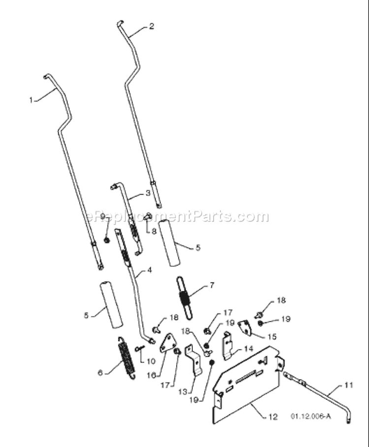 Page K Diagram and Parts List for 1130 SB LS 96193002900 -2008-08 Husqvarna Snow Blower
