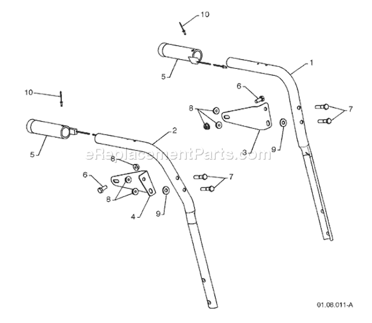 Page S Diagram and Parts List for 1130 SB LS 96193002900 -2008-08 Husqvarna Snow Blower