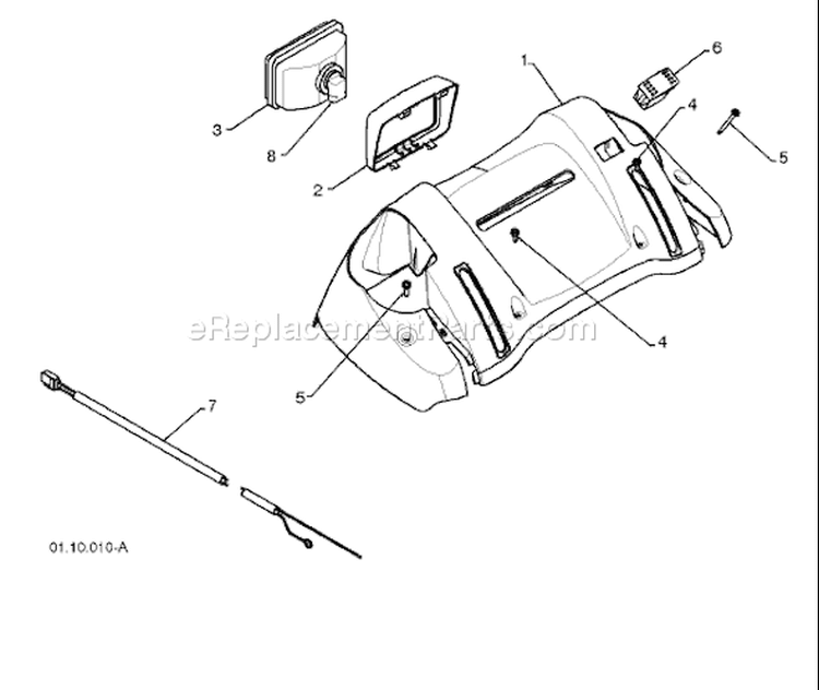 Page I Diagram and Parts List for 1130 SB LS 96193002900 -2008-08 Husqvarna Snow Blower