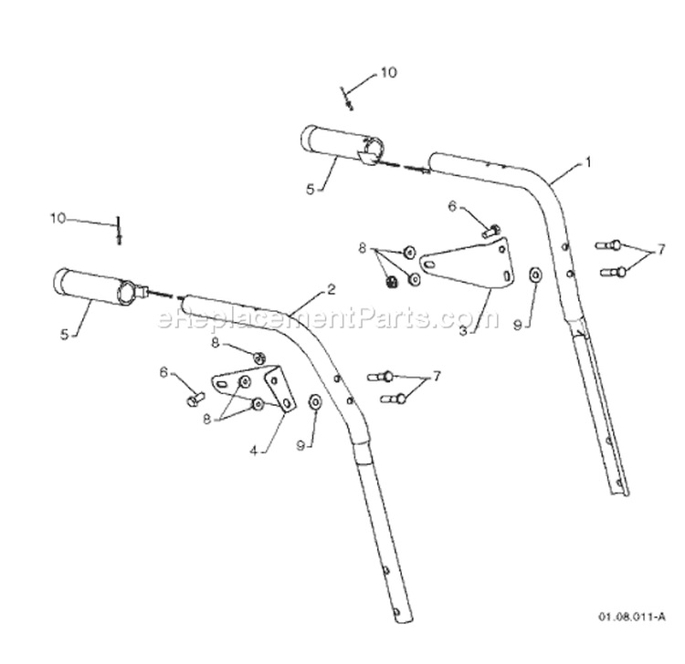 Page P Diagram and Parts List for 1130 SB XLS 96193003000 -2008-09 Husqvarna Snow Blower