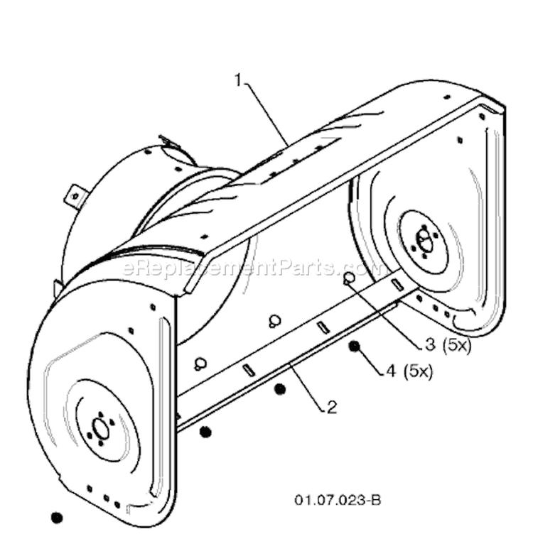 Page D Diagram and Parts List for 1130 SB XLS 96193003000 -2008-09 Husqvarna Snow Blower