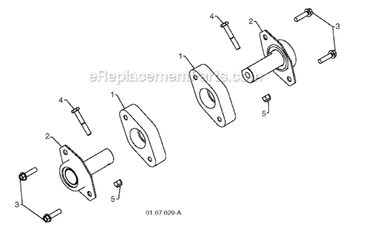 Auger Housing And Impeller Diagram and Parts List for 11524E 96193006600 -2010-08 Husqvarna Snow Blower
