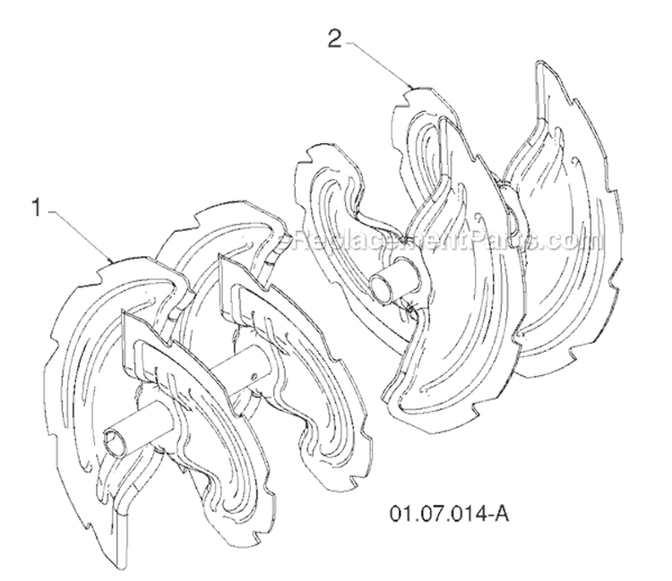 Page J Diagram and Parts List for 11524E 96193007400 -2011-07 Husqvarna Snow Blower