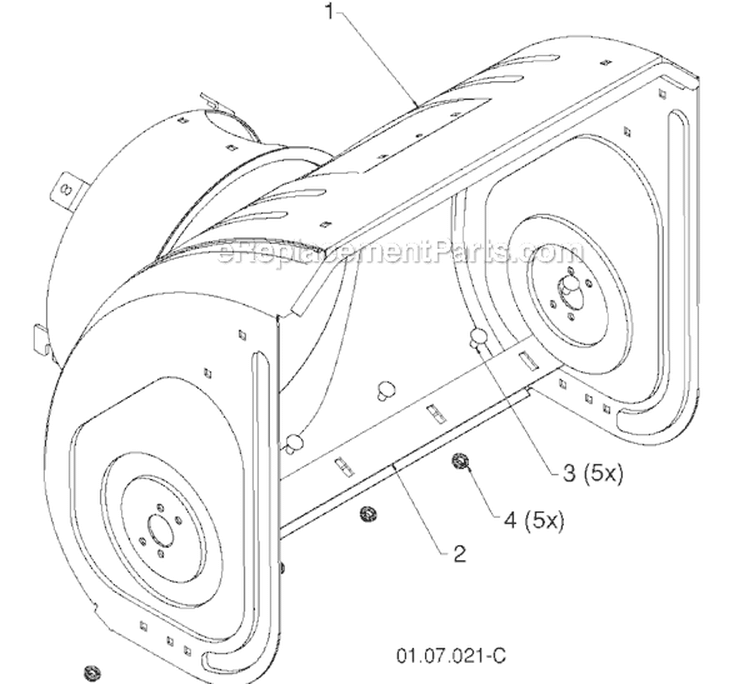 Page L Diagram and Parts List for 11524E 96193007400 -2011-07 Husqvarna Snow Blower