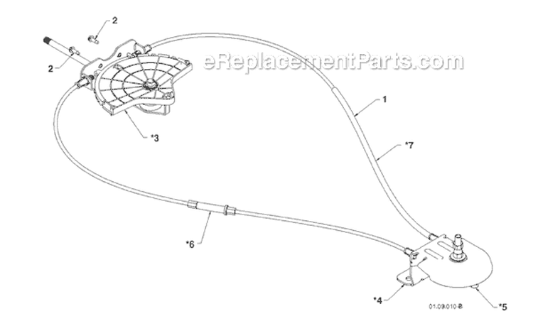 Control Panel And Discharge Chute Diagram and Parts List for 11524E 96193007400 -2011-07 Husqvarna Snow Blower